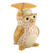 Herend Graduation Owl - Butterscotch