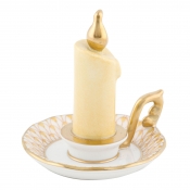 Herend Glowing Candlestick - Butterscotch