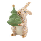 Herend Christmas Tree Bunny - Butterscotch