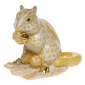 Herend Chipmunk w/Berries Butterscotch