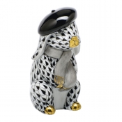 Herend Beret Bunny - Black