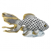 Herend Fantail Goldfish - Black