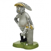Herend Golf Bunny Black