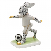 Herend Soccer Bunny - Black
