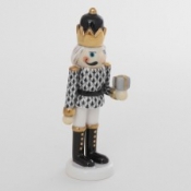 Herend Nutcracker with Gift - Black