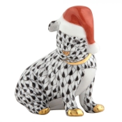Herend Santa Puppy - Black