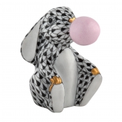 Herend Bubble Gum Bunny - Black