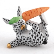 Herend Juggler Bunny - Black