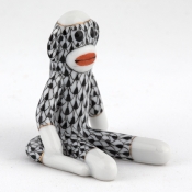 Herend Sock Monkey - Black