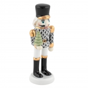 Herend Nutcracker with Christmas Tree - Black