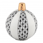 Herend Christmas Ornament - Black