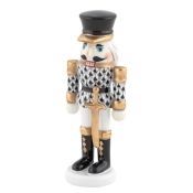 Herend Nutcracker With Sword - Black