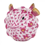 Herend Puffer Fish Raspberry