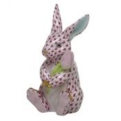 Herend Blossom Bunny Raspberry