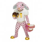 Herend Football Bunny - Raspberry