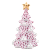 Herend Simple Christmas Tree - Raspberry