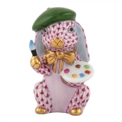 Herend Painter Bunny - Raspberry