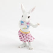 Herend Hula Bunny Raspberry