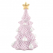 Herend Medium Christmas Tree - Raspberry