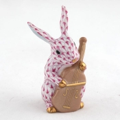 Herend Cello Bunny - Raspberry