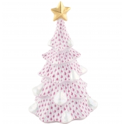 Herend Large Christmas Tree - Raspberry