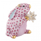 Herend Snowflake Bunny - Raspberry