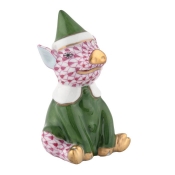 Herend Elf Piggy - Raspberry