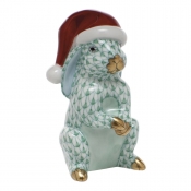Herend Santa Bunny Green