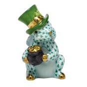 Herend Leprechaun Bunny Green