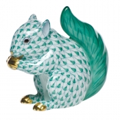 Herend Baby Squirrel Green