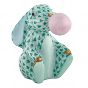 Herend Bubble Gum Bunny - Green