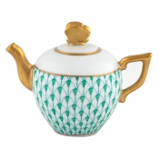 Herend Teapot Figure Green