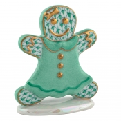 Herend Gingerbread Girl - Green