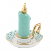 Herend Glowing Candlestick - Green