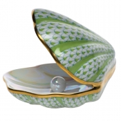 Herend Oyster with Pearl Key Lime