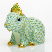 Herend Bunny w/ Tiara - Key Lime