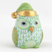 Herend Winter Owl - Key Lime