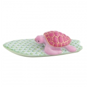 Herend Surfing Turtle - Lime / Pink
