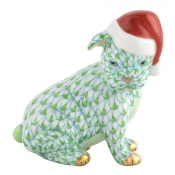 Herend Santa Puppy - Key Lime