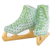 Herend Pair of Ice Skates - Key Lime