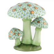 Herend Mushroom Trio - Key Lime