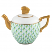 Herend Teapot Figure Key Lime