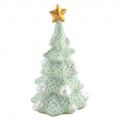 Herend Large Christmas Tree - Key Lime / 7.75"