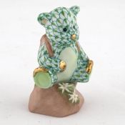 Herend Hiking Bear - Key Lime