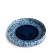 L'Objet Terra Indigo Round Platter - Medium/ 13"