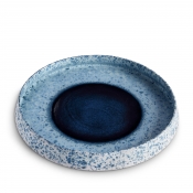 L'Objet Terra Indigo Round Platter - Large/ 16.5"