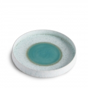 L'Objet Terra Seafoam Round Platter - Medium / 13"