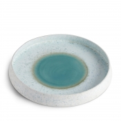 L'Objet Terra Seafoam Round Platter - Large / 16.5"