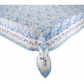Kim Seybert Mira Tablecloth Lilac / Blue - 54 x 126