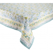 Kim Seybert Mira Tablecloth Seafoam / Green - 54 x 126